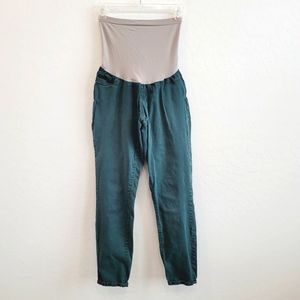 💕 Motherhood Maternity Green Skinny Jeans Women's Size Large Maternity